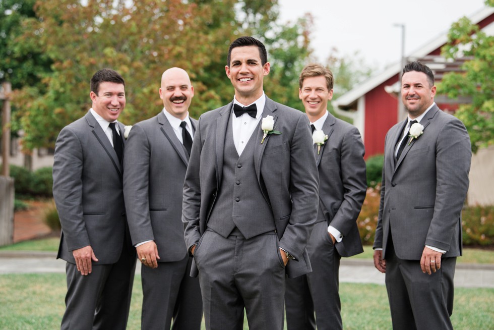 Groom and Groomsmen at the Inn at the Chesapeake Bay Beach Club