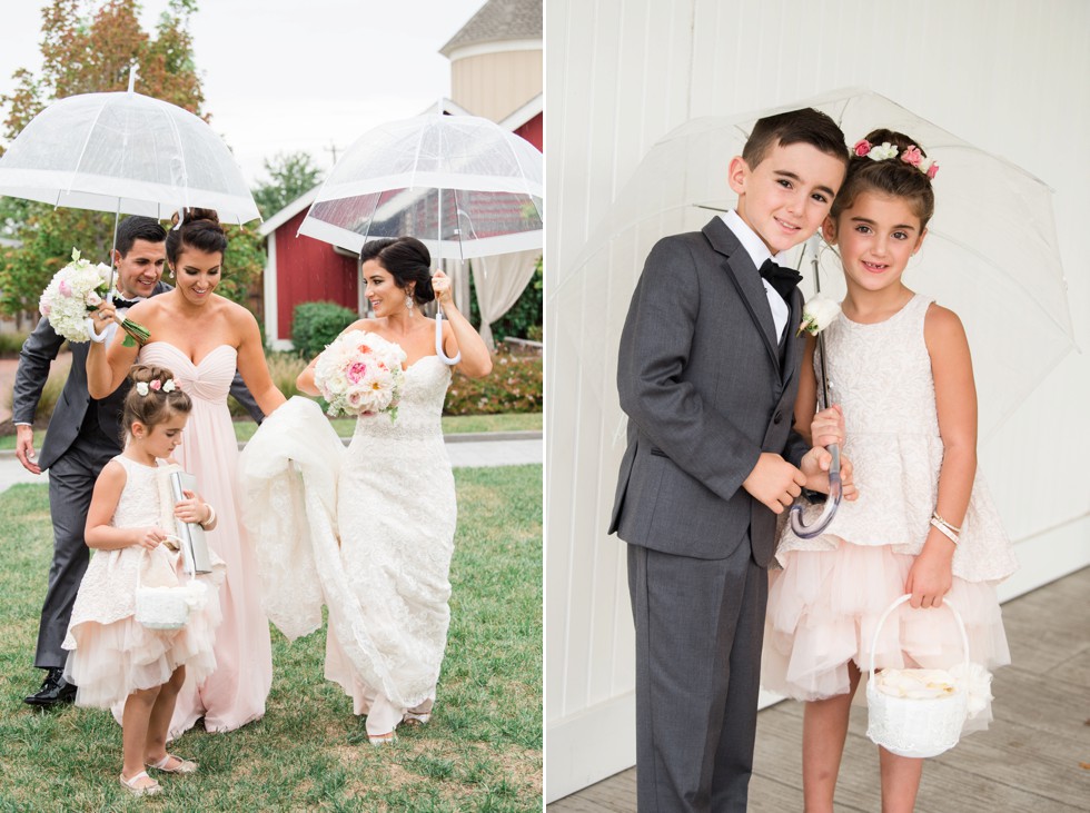 Rainy wedding portraits at the Chesapeake Bay Beach Club