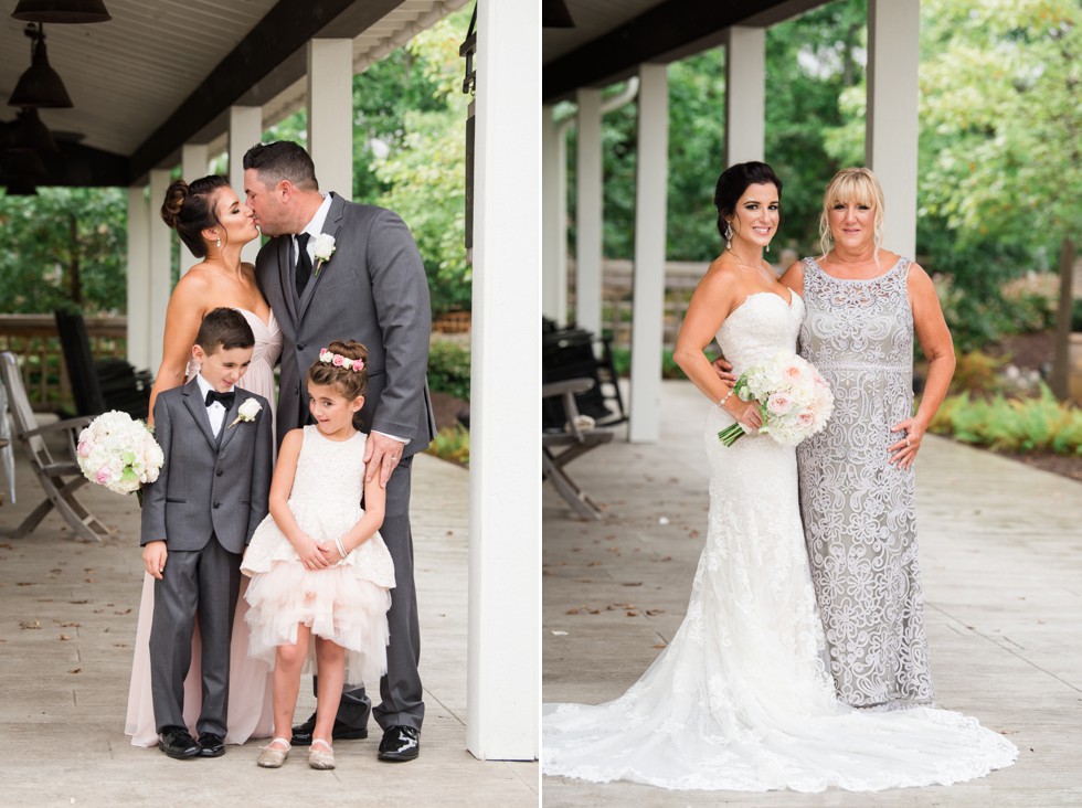 Rainy wedding portraits at the Chesapeake Bay Beach Club