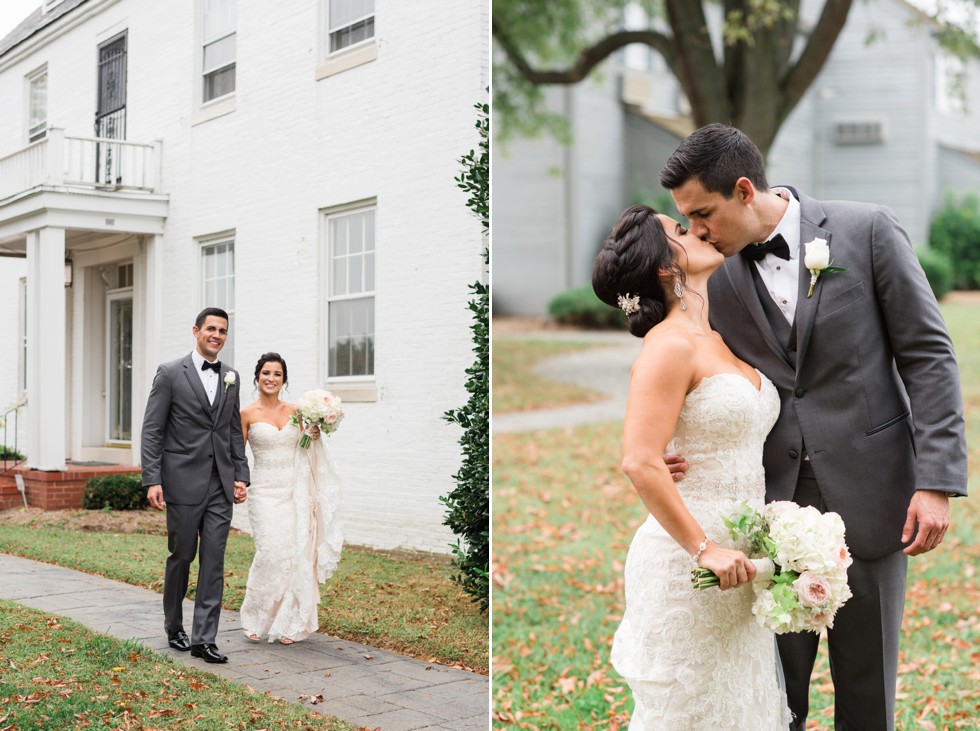 Rainy wedding portraits at the Chesapeake Bay Beach Club