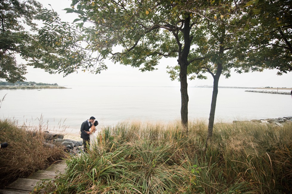 Chesapeake Bay Beach Club wedding portraits on the Beach