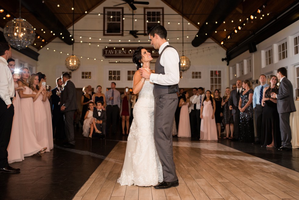 Bride and groom spinning into their introduction and first dance in the Tavern Ballroom