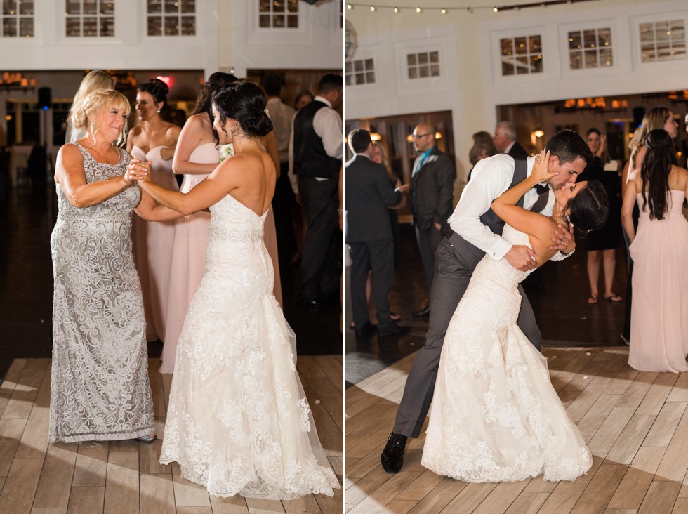 Tavern ballroom Reception dancing at The Chesapeake Bay Beach Club with DJ District Remix