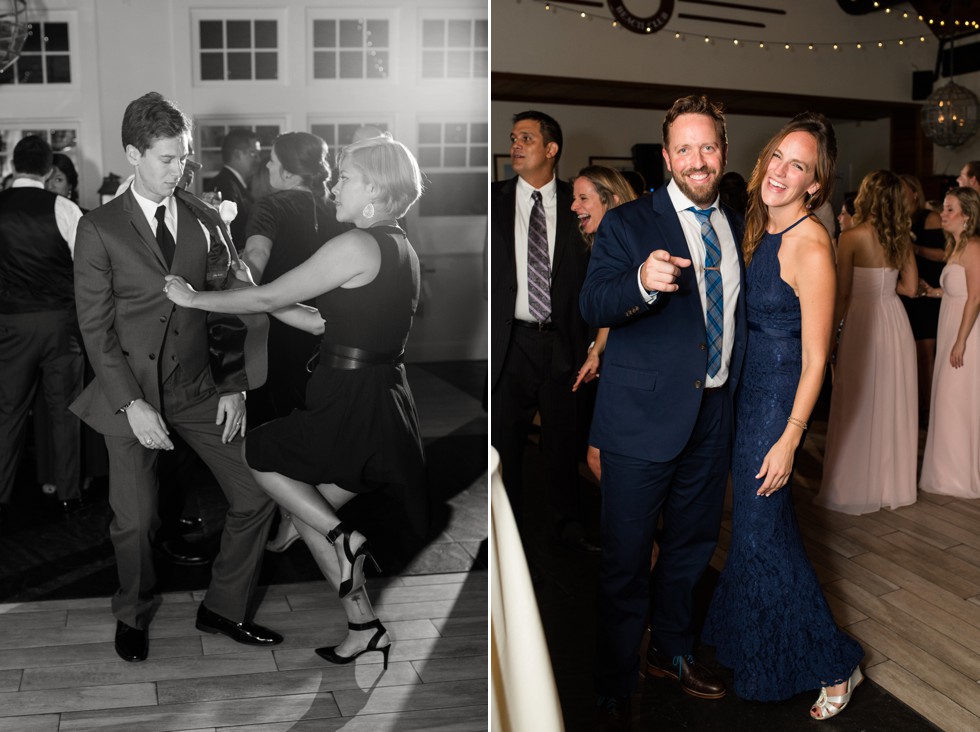 couples dancing at the Chesapeake Bay Beach Club reception with District Remix DJ's