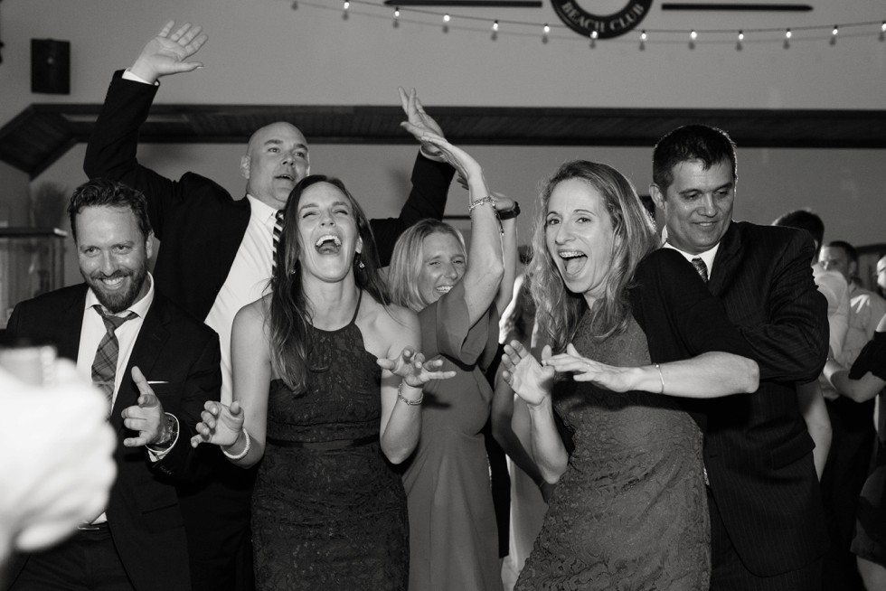 couples dancing at the Chesapeake Bay Beach Club reception with District Remix DJ's