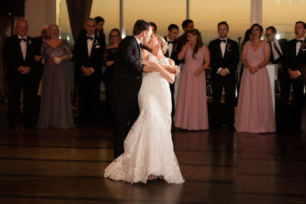 Couples first dance to Live band Clara Jordan Band Hank Lane at One Atlantic Events in ACNJ