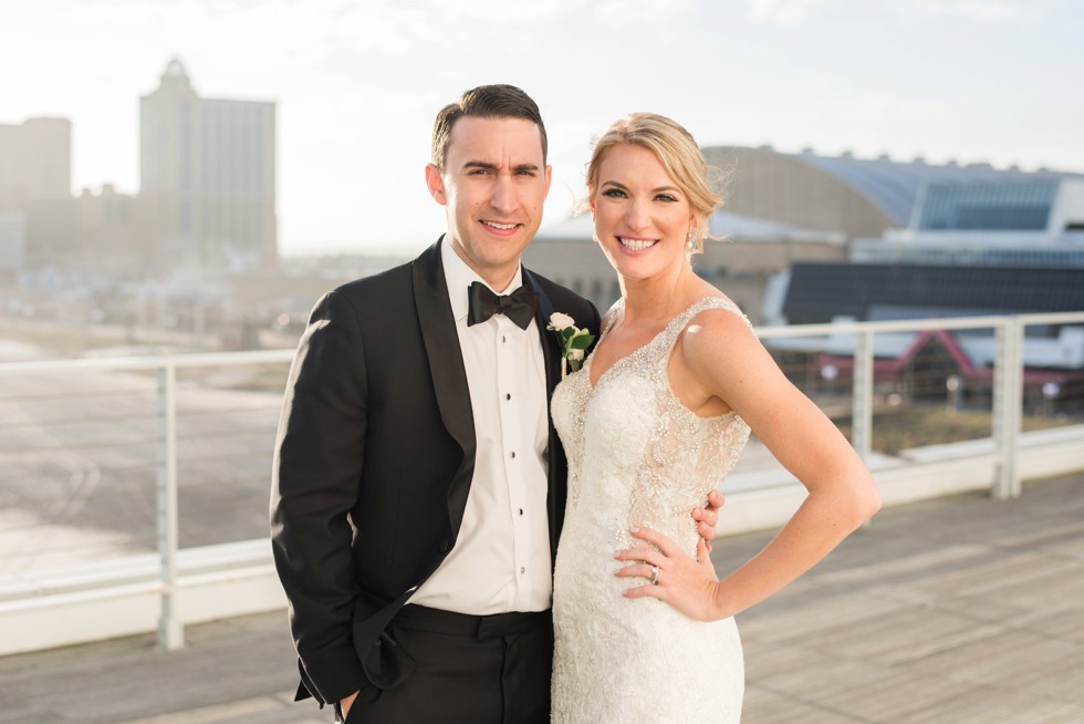 Bride and groom at One Atlantic Wedding venue