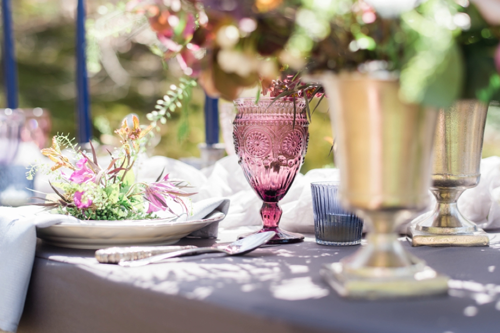 wedding flowers on table