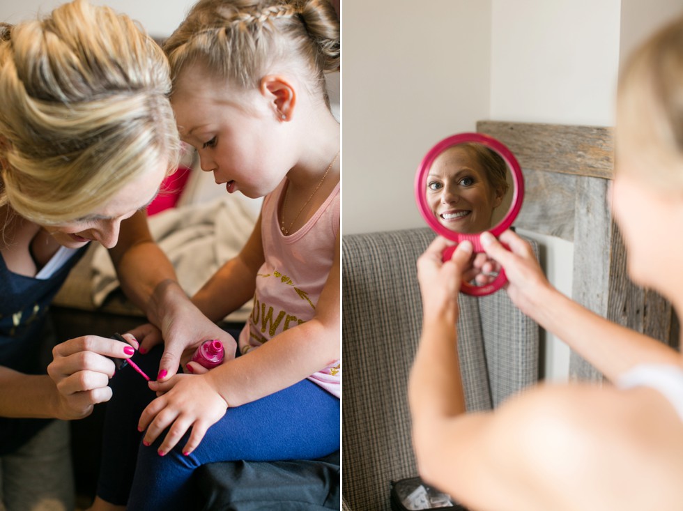 bridal prep with Alison Harper & Company at The Inn at the Chesapeake Bay Beach Club