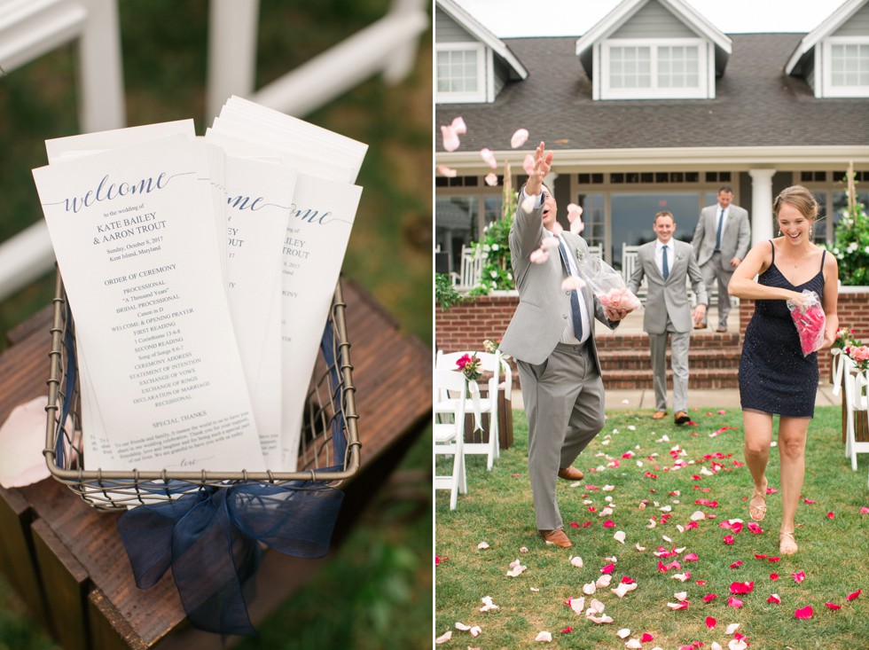 outdoor ceremony overlooking the Chesapeake Bay Beach Club