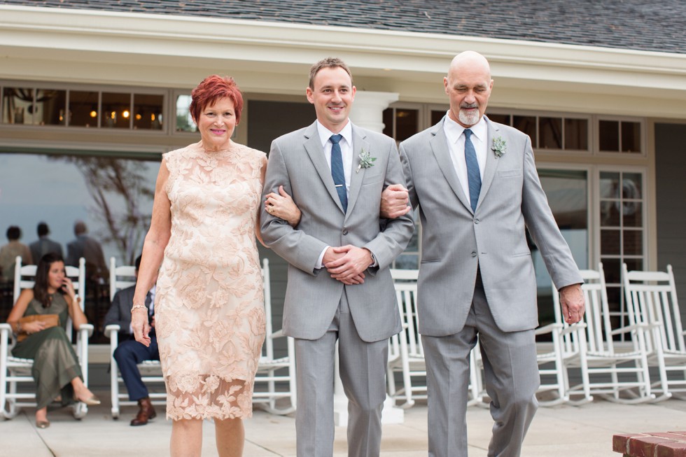 outdoor ceremony overlooking the Chesapeake Bay Beach Club