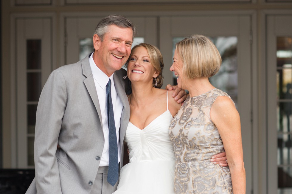 Loving portrait of Bride with her parents