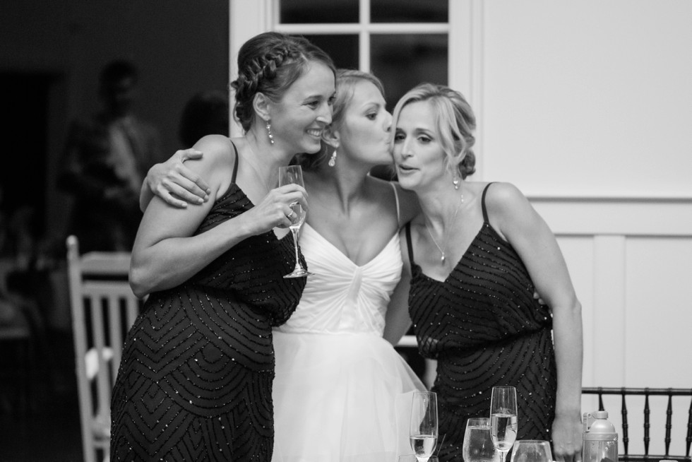 Toasts during the reception in the Beach House Ballroom at the Chesapeake Bay Beach Club