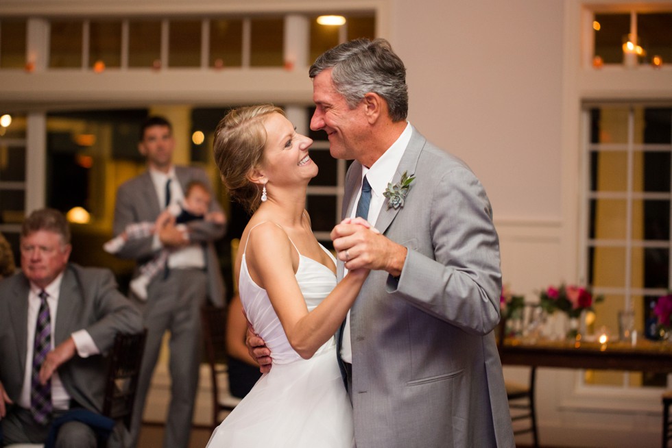 Father daughter dance in the Beach House Ballroom at the Chesapeake Bay Beach Club