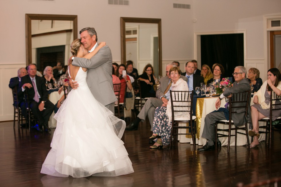 Father daughter dance in the Beach House Ballroom at the Chesapeake Bay Beach Club