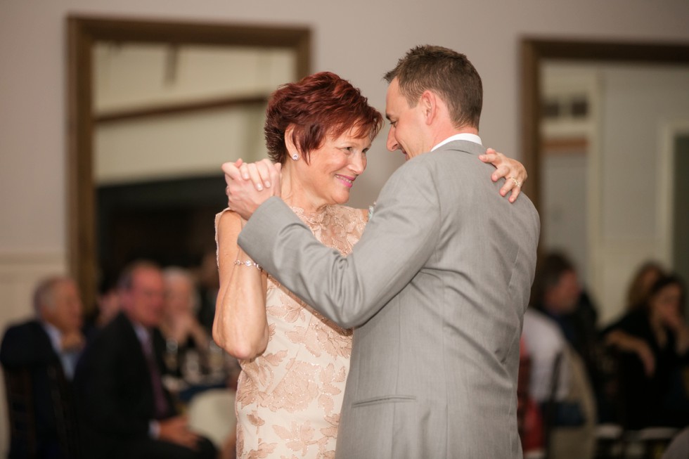 Mother son dance in the Beach House Ballroom at the Chesapeake Bay Beach Club