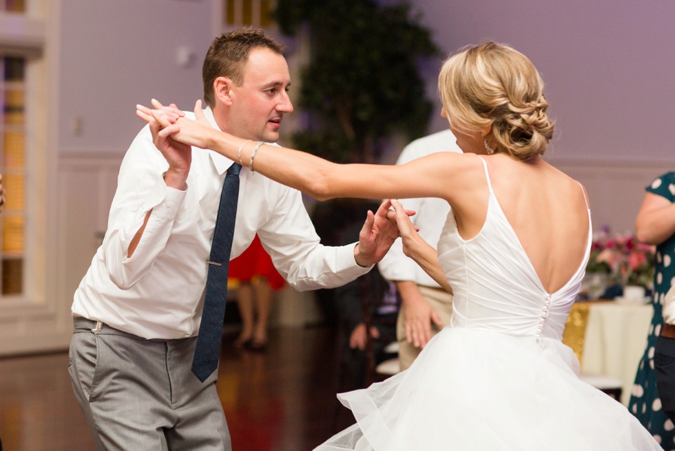 Chesapeake Bay Beach Club indoor wedding reception at the Beach House Ballroom