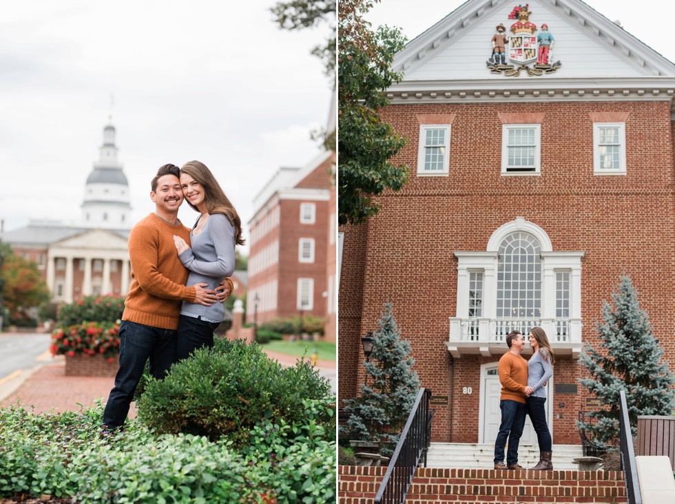 USNA Historic Annapolis Street Engagement photos