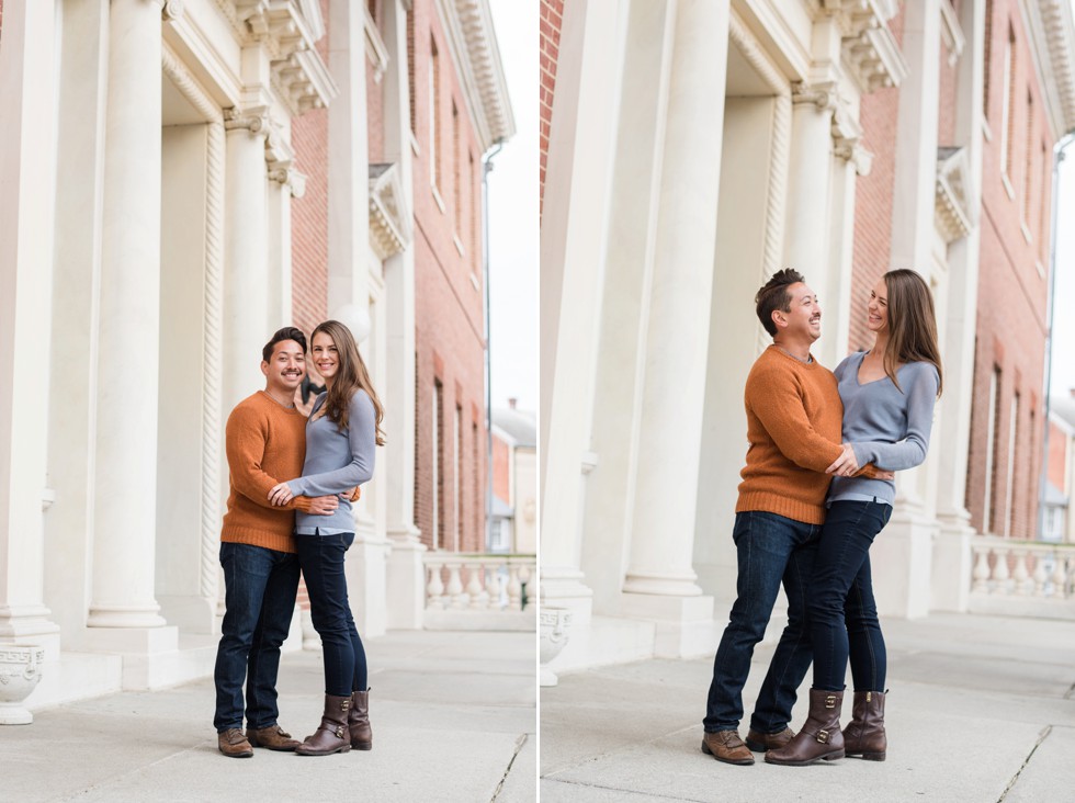 Maryland state house engagement photographs