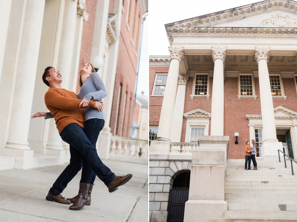 Maryland state house engagement photographs