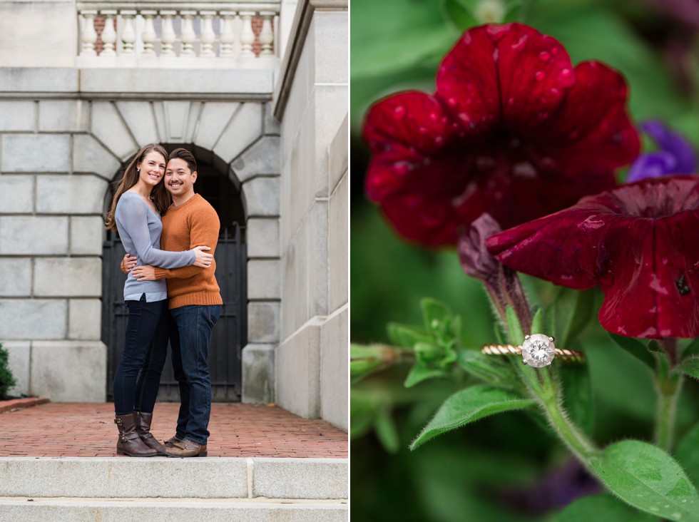 Maryland state house engagement photographs