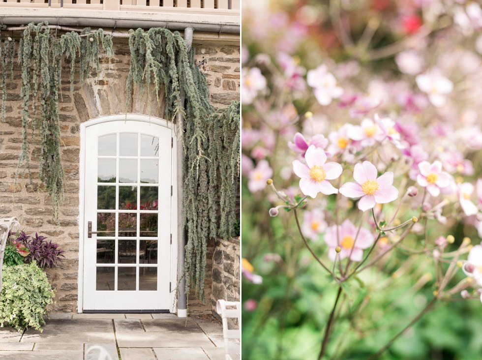 greenery on door at Huntingdon Valley Country Club