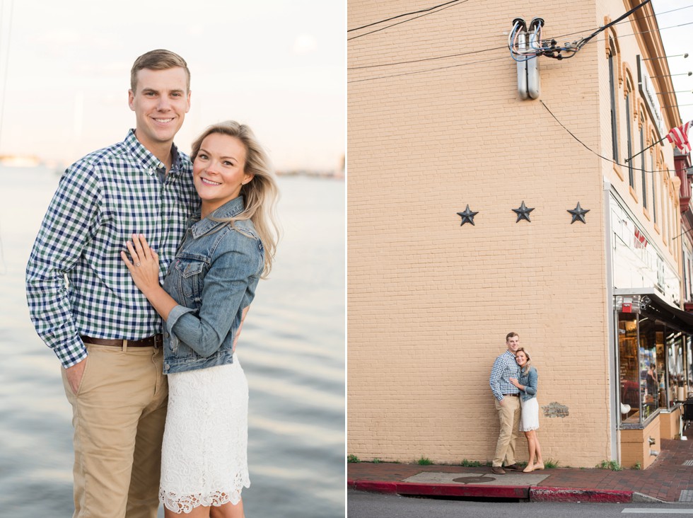 downtown Annapolis couple portrait