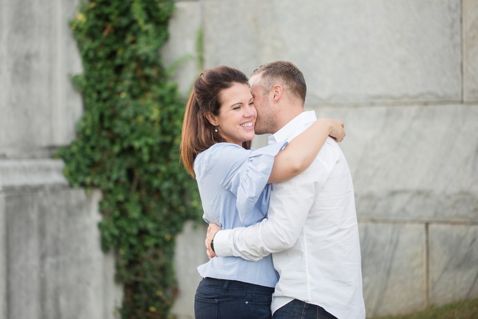 engagement photos under the Severn River bridge