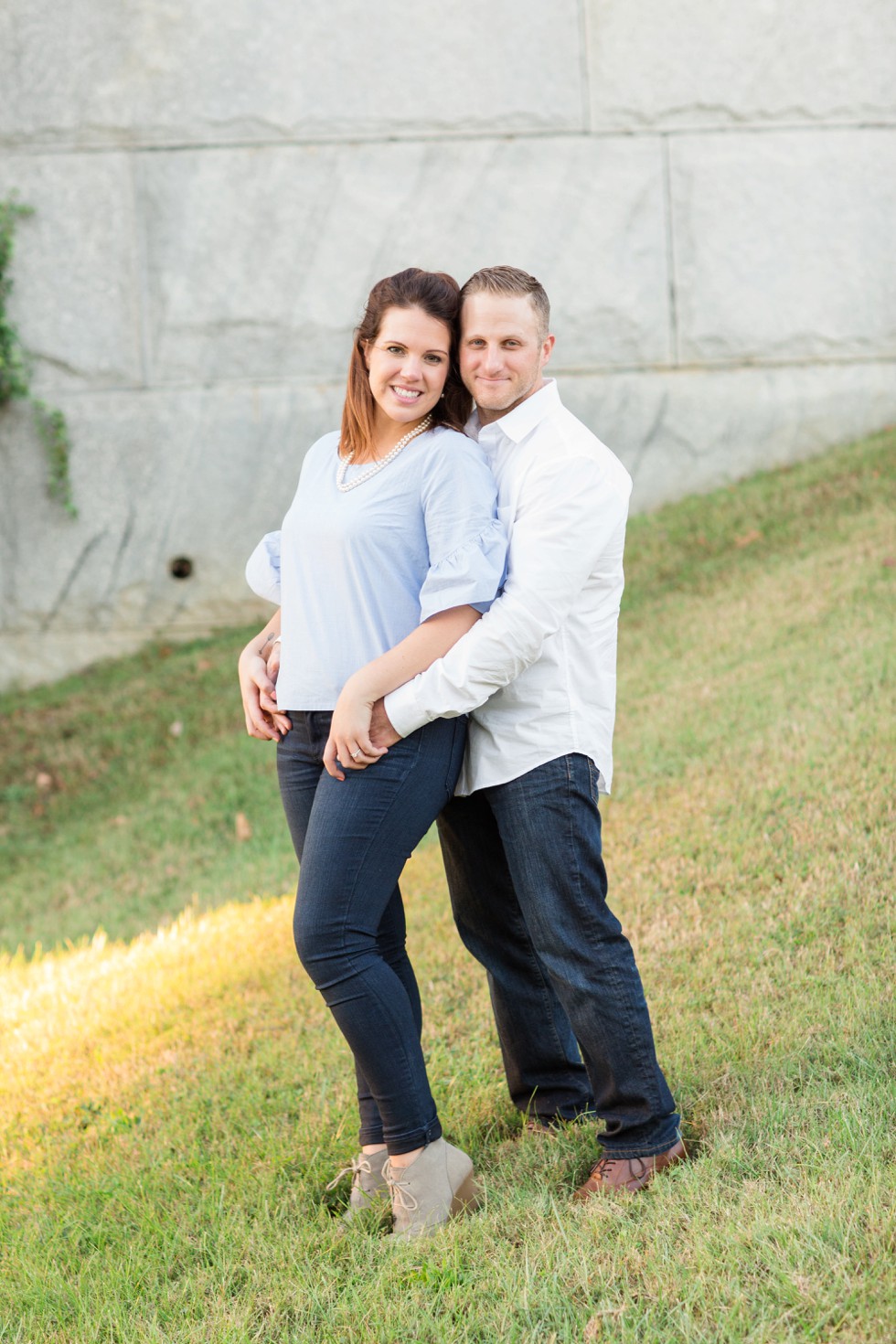 engagement photos under the Severn River bridge