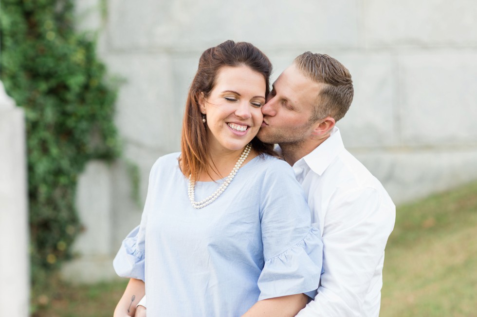 engagement photos under the Severn River bridge