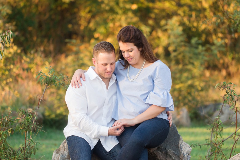 Jonas Green Beach Fall Engagement photos