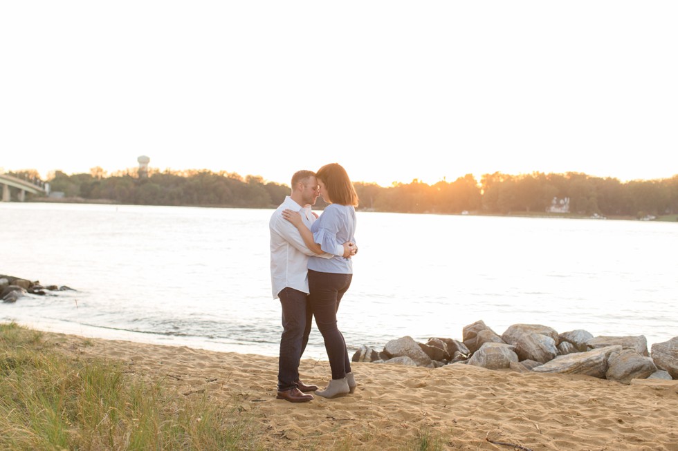 Jonas Green Beach Fall Engagement photos