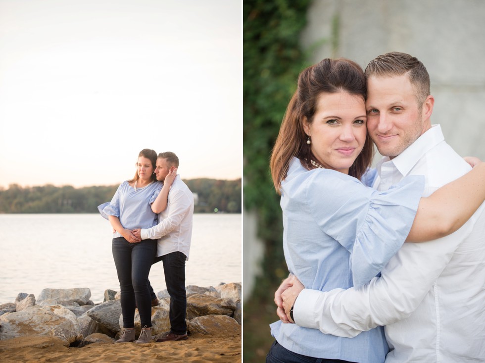 Jonas Green Beach Fall Engagement photos