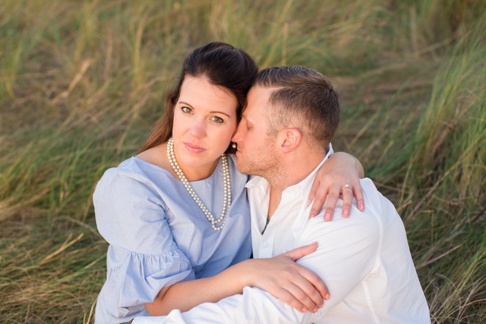 Jonas Green Beach Fall Engagement photos