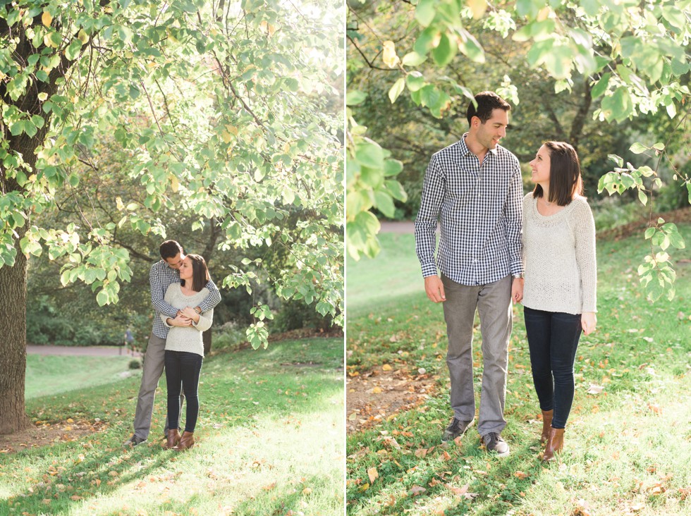 morris arboretum engagement photos near Philadelphia PA