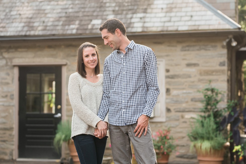 morris arboretum engagement photos near Philadelphia PA