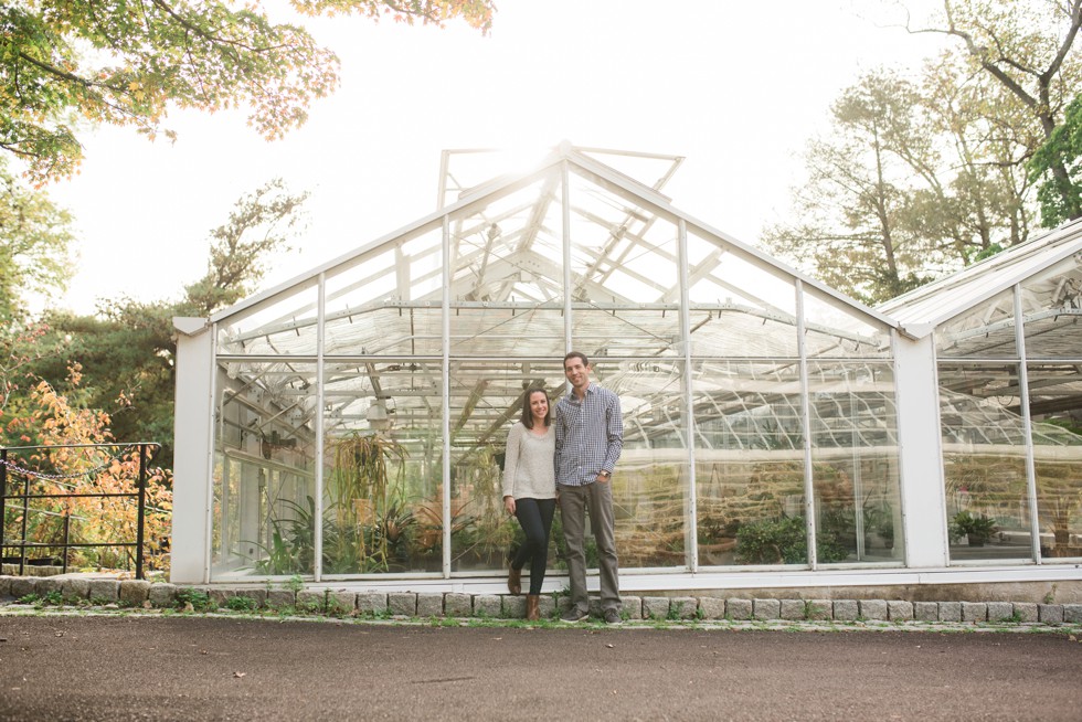 morris arboretum fernery engagement photos