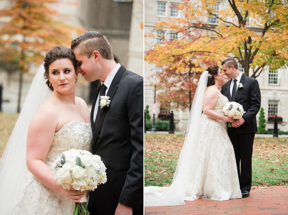 Lafayette Square wedding photos in the fall