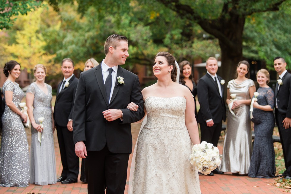 Lafayette Square fall wedding party photos