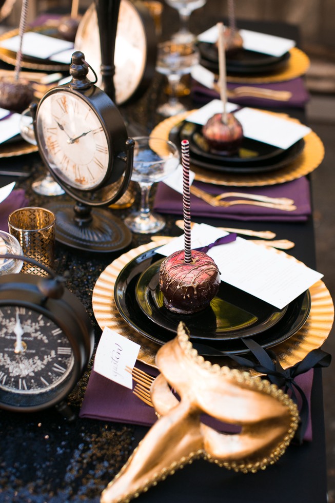 wedding dessert on reception table