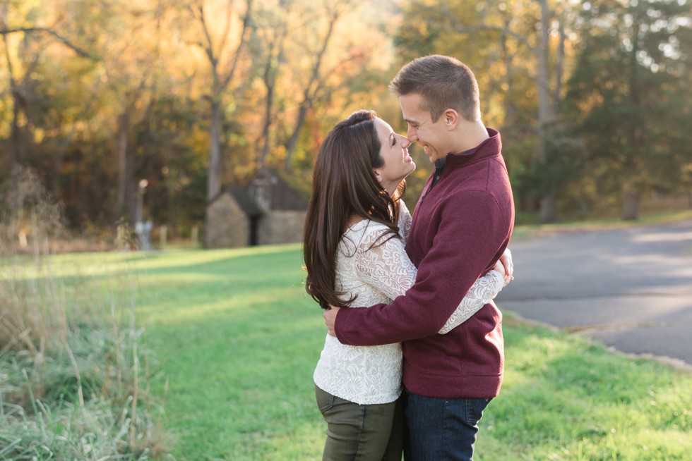 Engagement photos at Bowman's Hill Wildflower Preserve