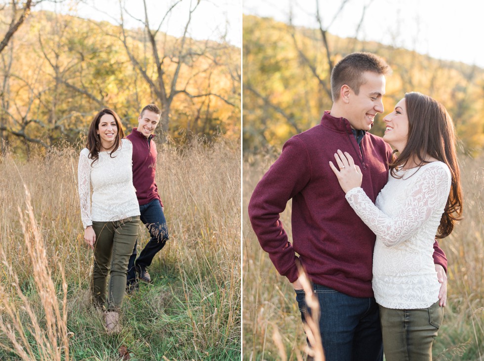 Bowman's Hill Wildflower Preserve Engagement photographer