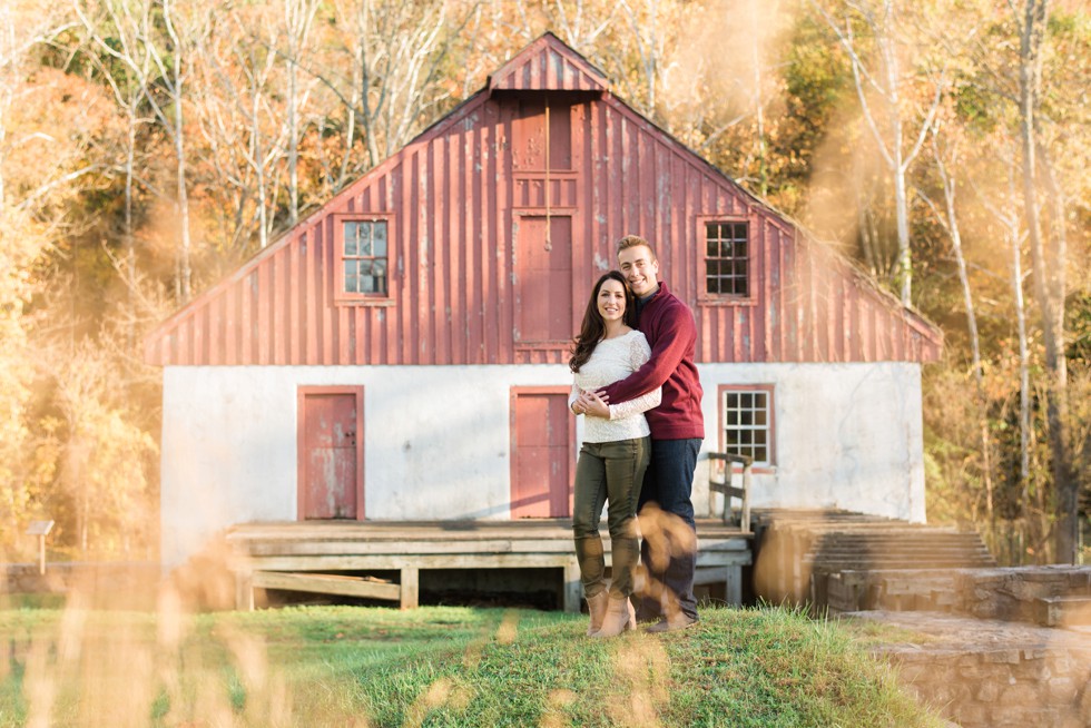 engagement photos near Philadelphia at wildflower preserve