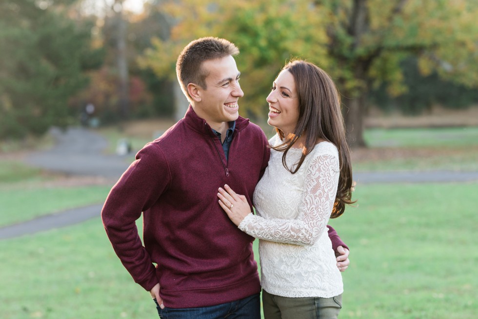 engagement photos near Philadelphia at wildflower preserve