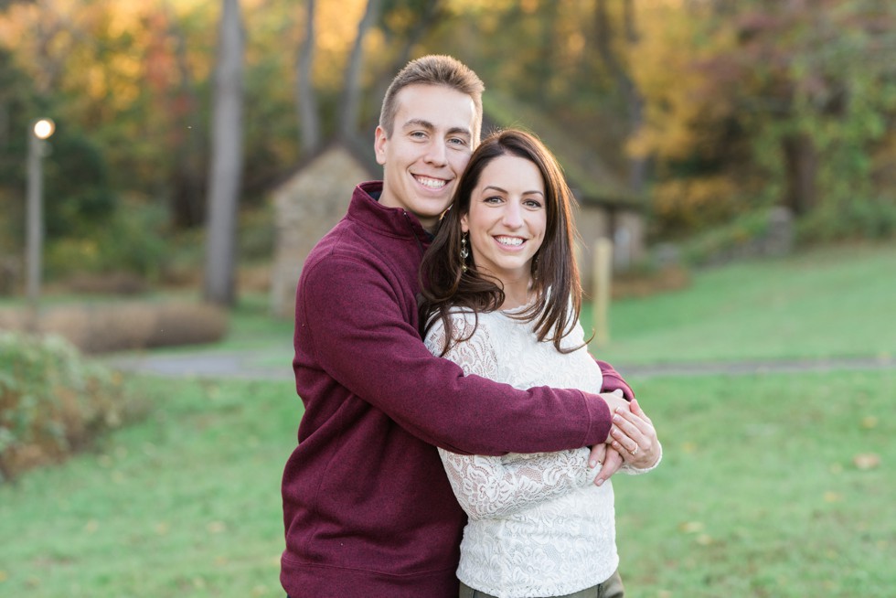 engagement photos near Philadelphia at wildflower preserve