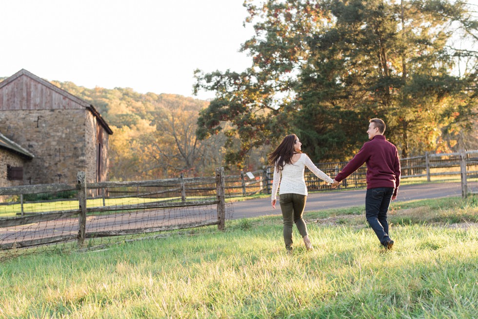 New Hope Fall engagement photos