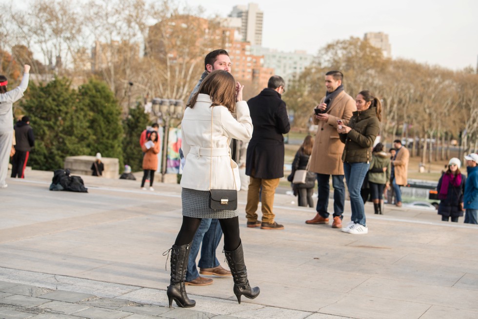 Surprise proposal photos in Philadelphia