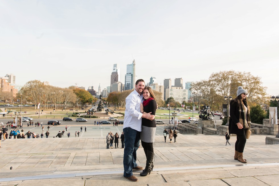 Philadelphia skyline from Museum of Art 