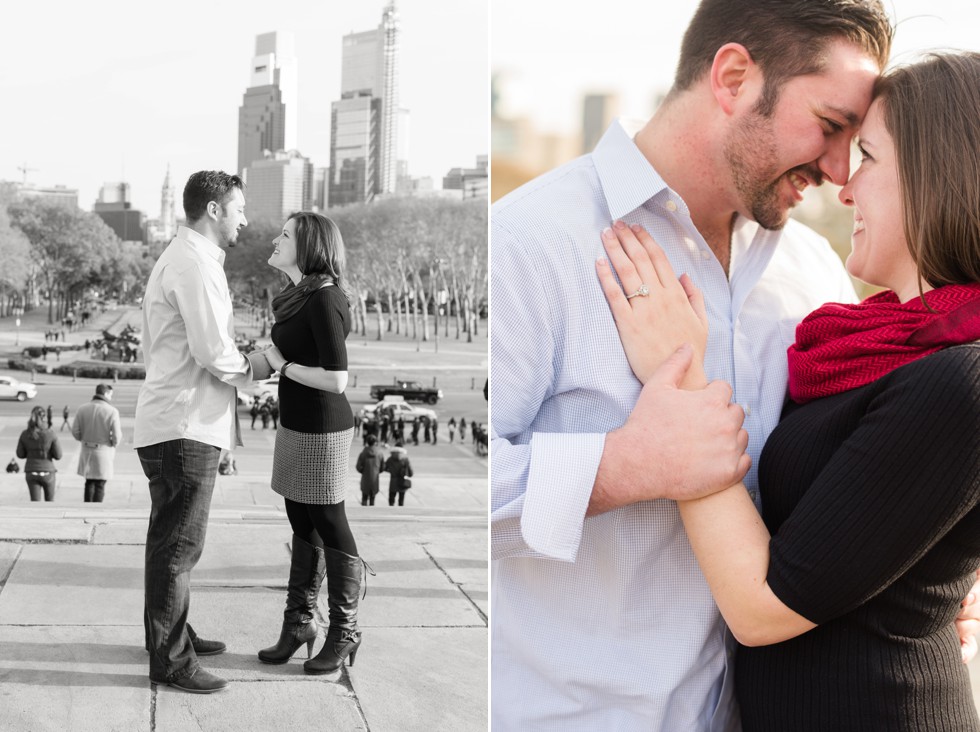 Philadelphia skyline surprise proposal