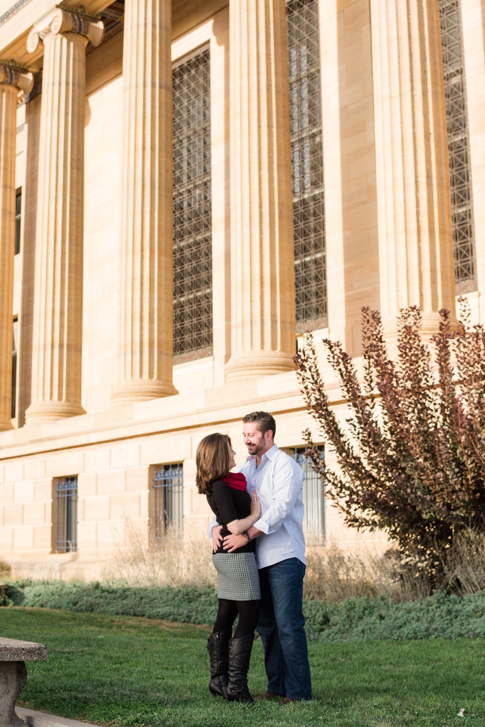 Surprise proposal photos at Philadelphia Museum of Art